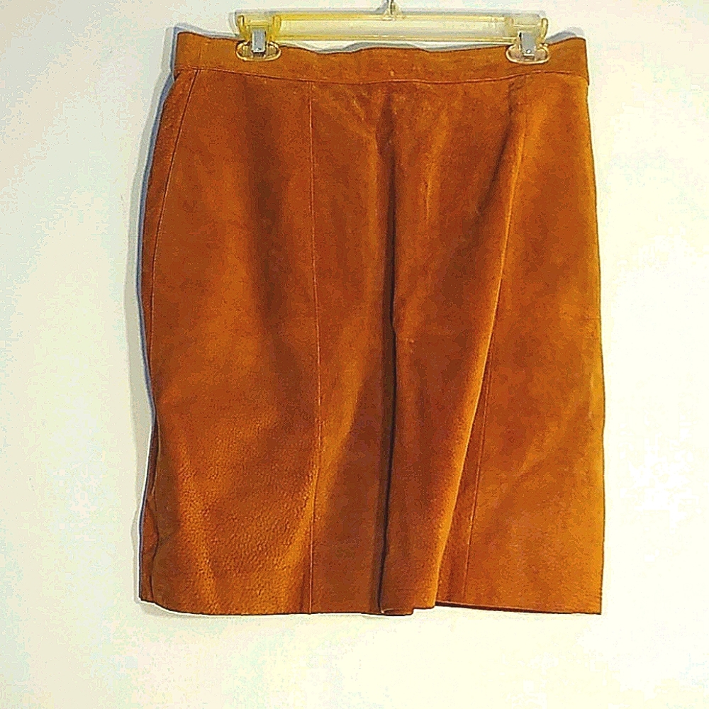 Leather Suede Skirt